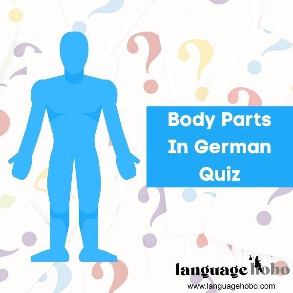 Body Parts In German Quiz