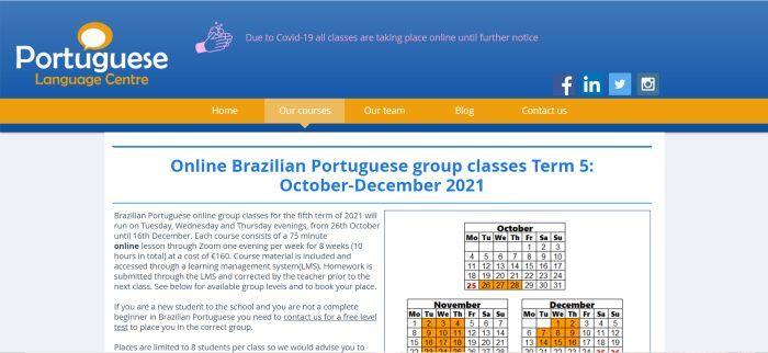 Brazilian Portuguese classes Dublin 3