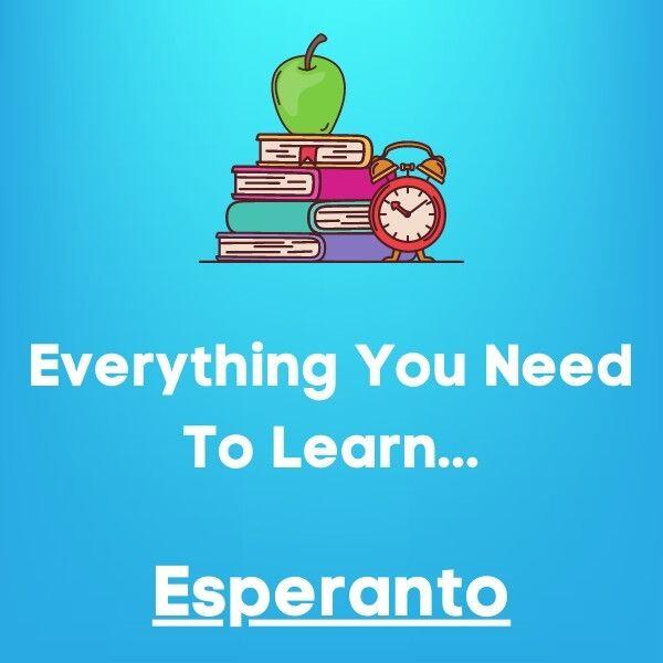 Everything you need to learn ESPERANTO
