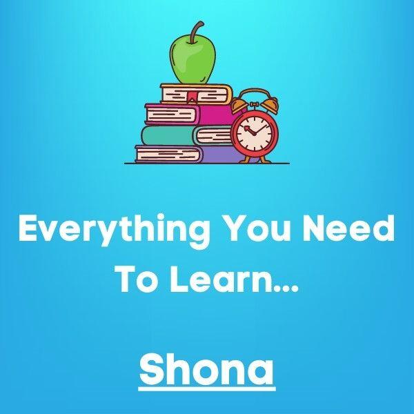 Everything You Need To Learn Shona