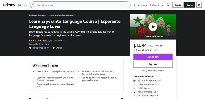 Udemy Esperanto