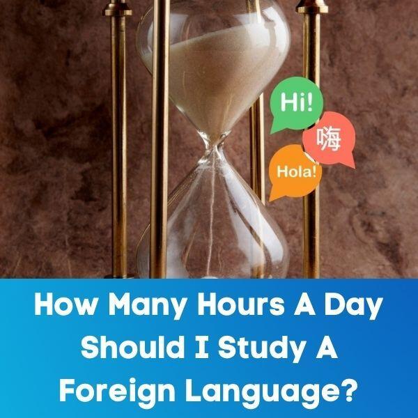 How many hours a day should you study a language