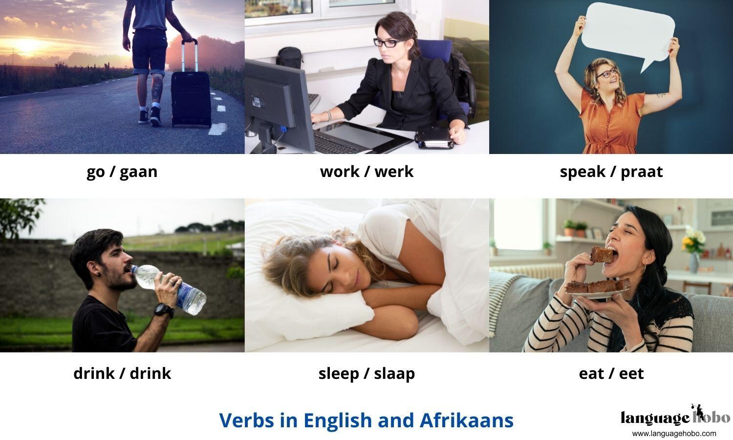 Afrikaans Verbs List 1