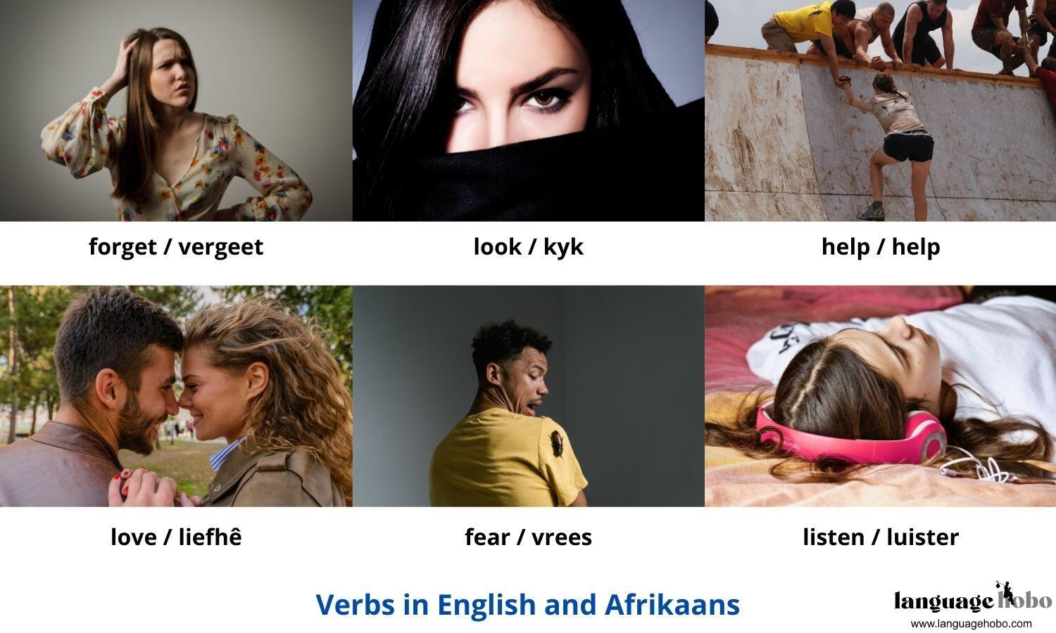 Afrikaans Verbs List 3