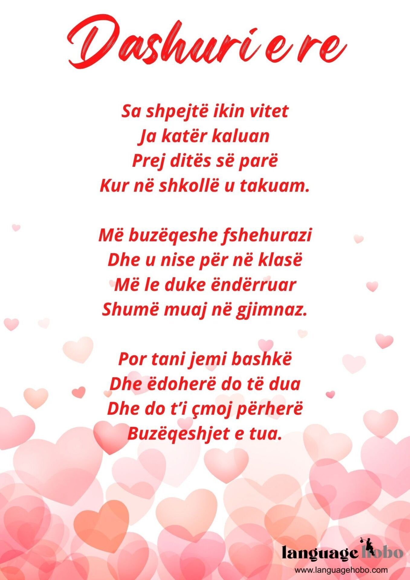 Albanian Love Poem 1