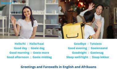 Greetings And Salutations In Afrikaans Language Hobo