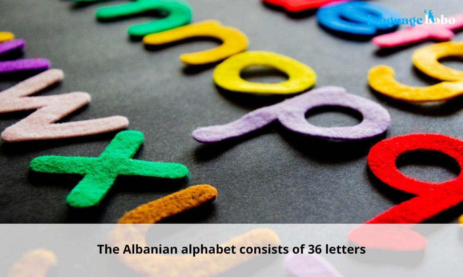 The albanian alphabet