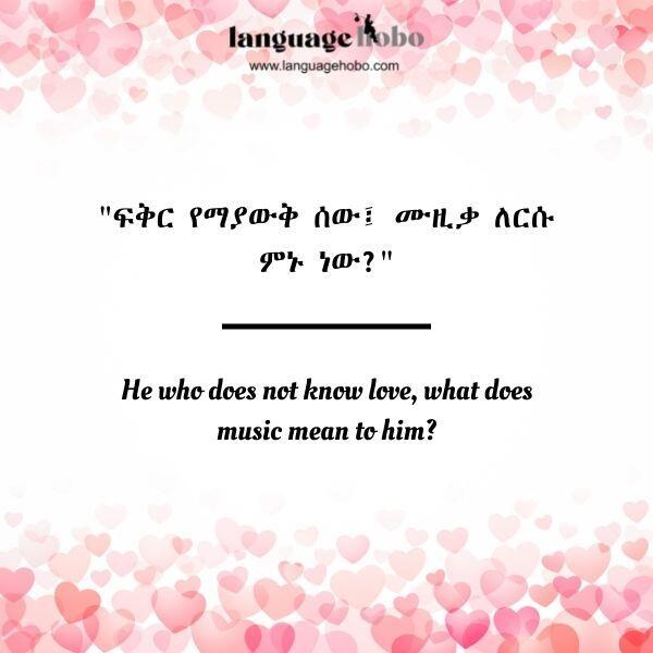 Amharic love quotes 1