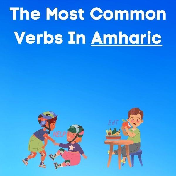 81 Common Verbs In Amharic (With Audio And Pictures)