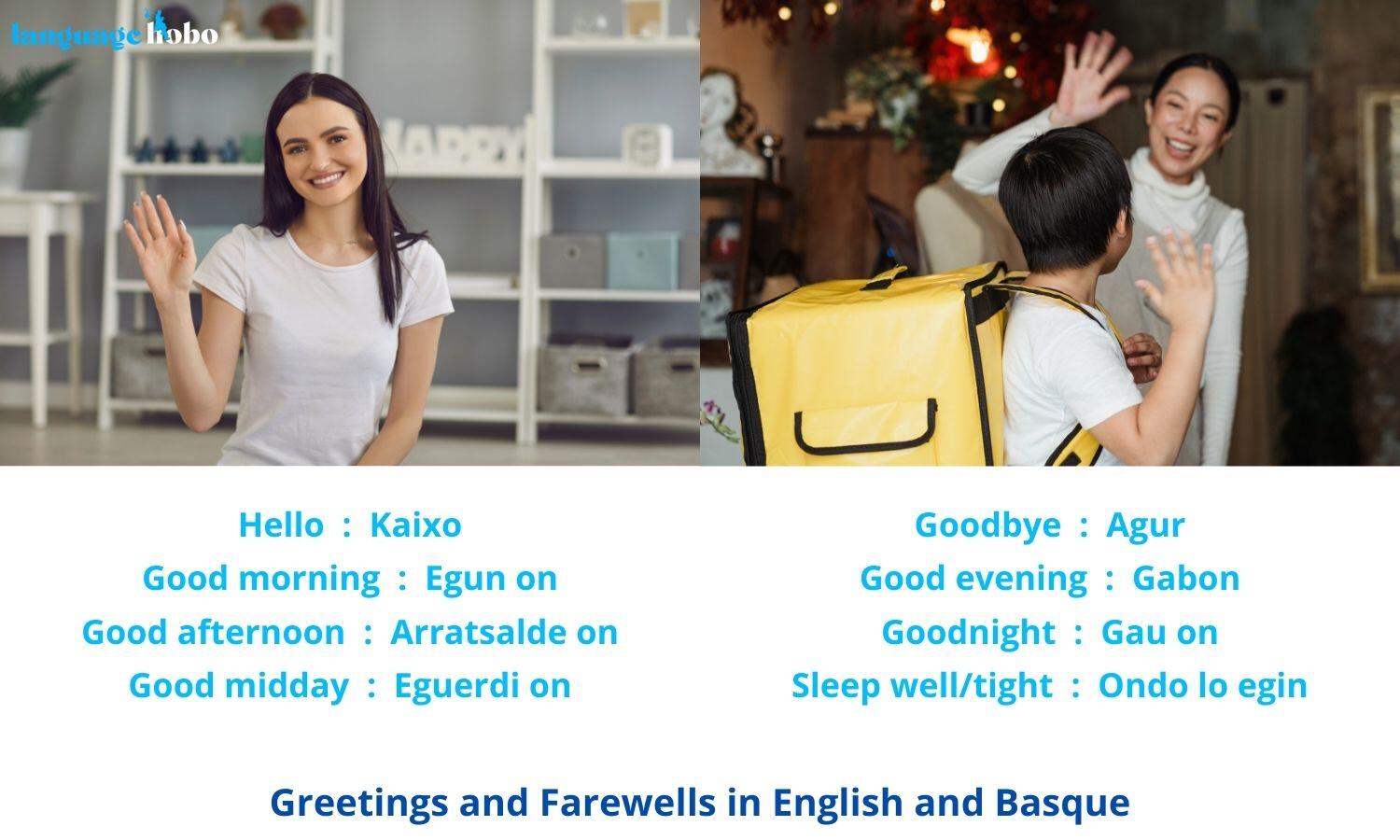 Greetings and Farewells in Basque