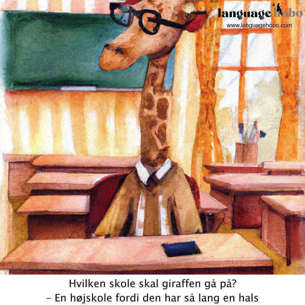 Which school should the giraffe go to