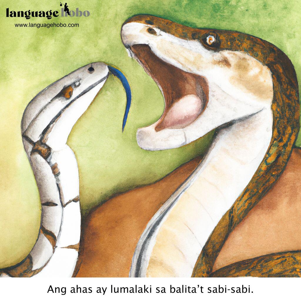 The snake thrives on gossip