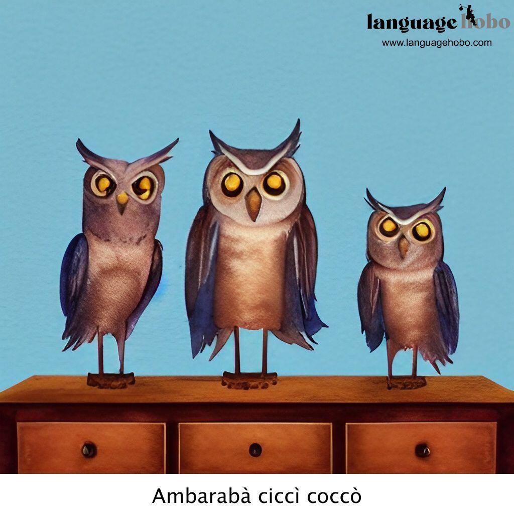 Ambarabà ciccì coccò- Italian nursery rhyme