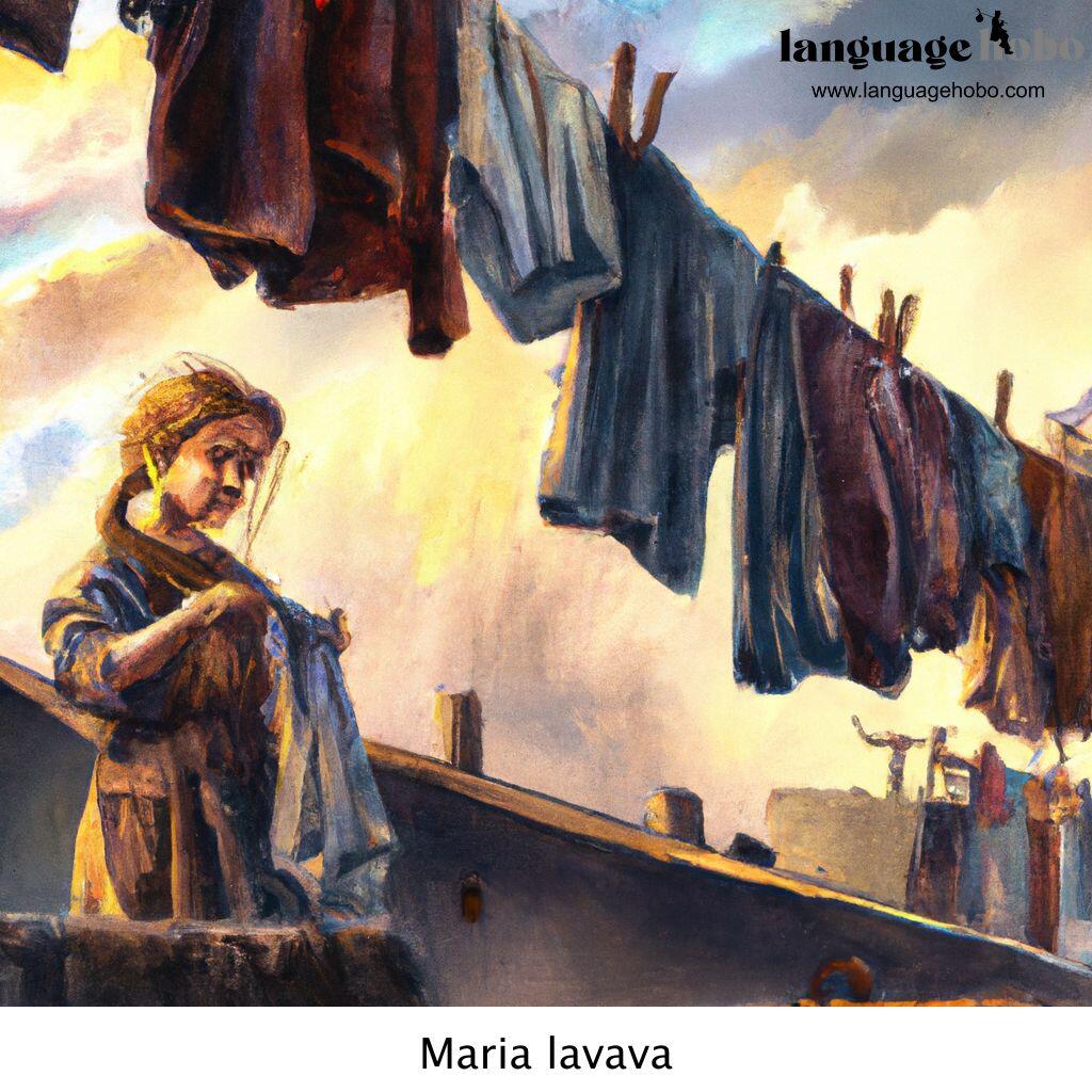 Maria lavava - Italian nursery rhyme