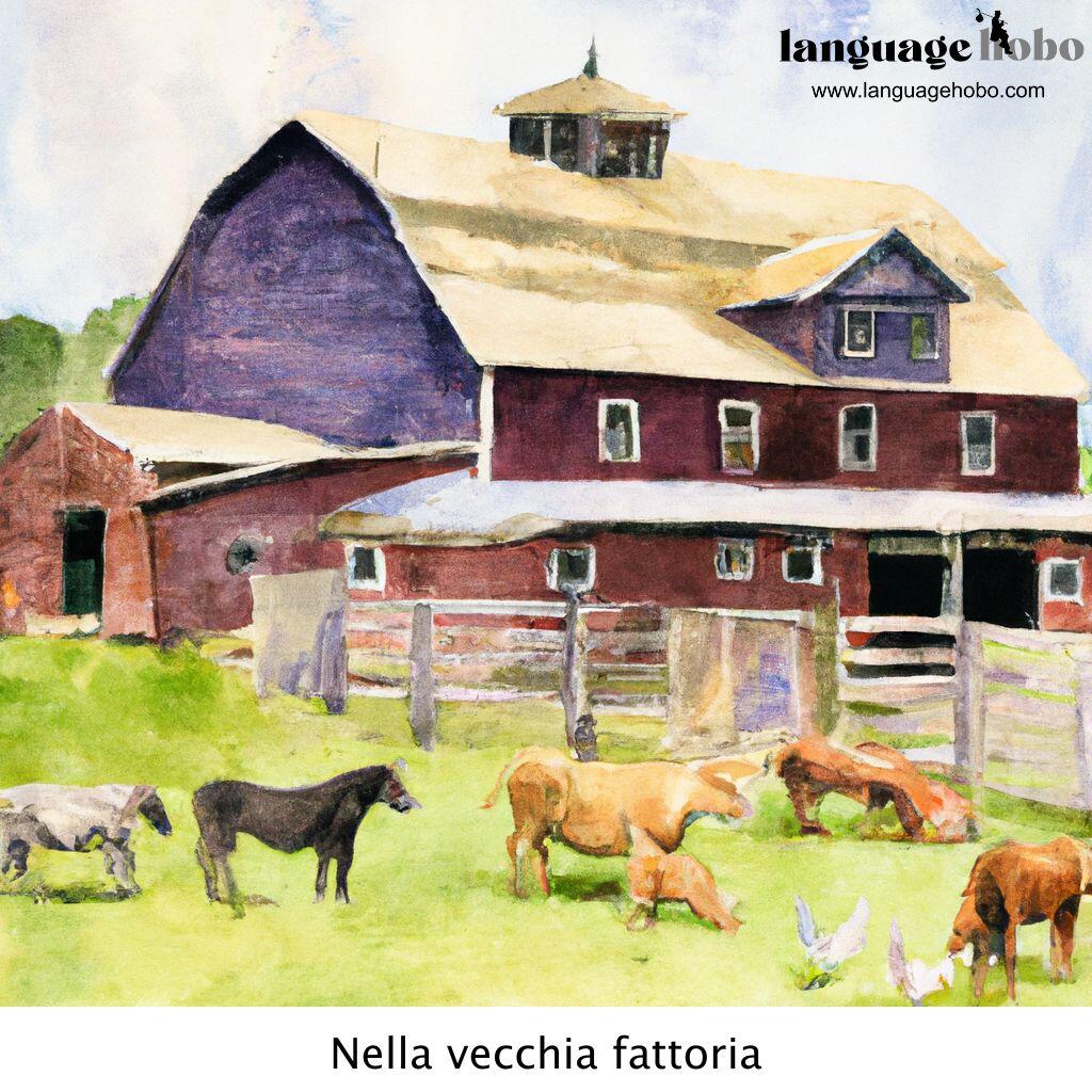 Nella vecchia fattoria - Italian nursery rhyme