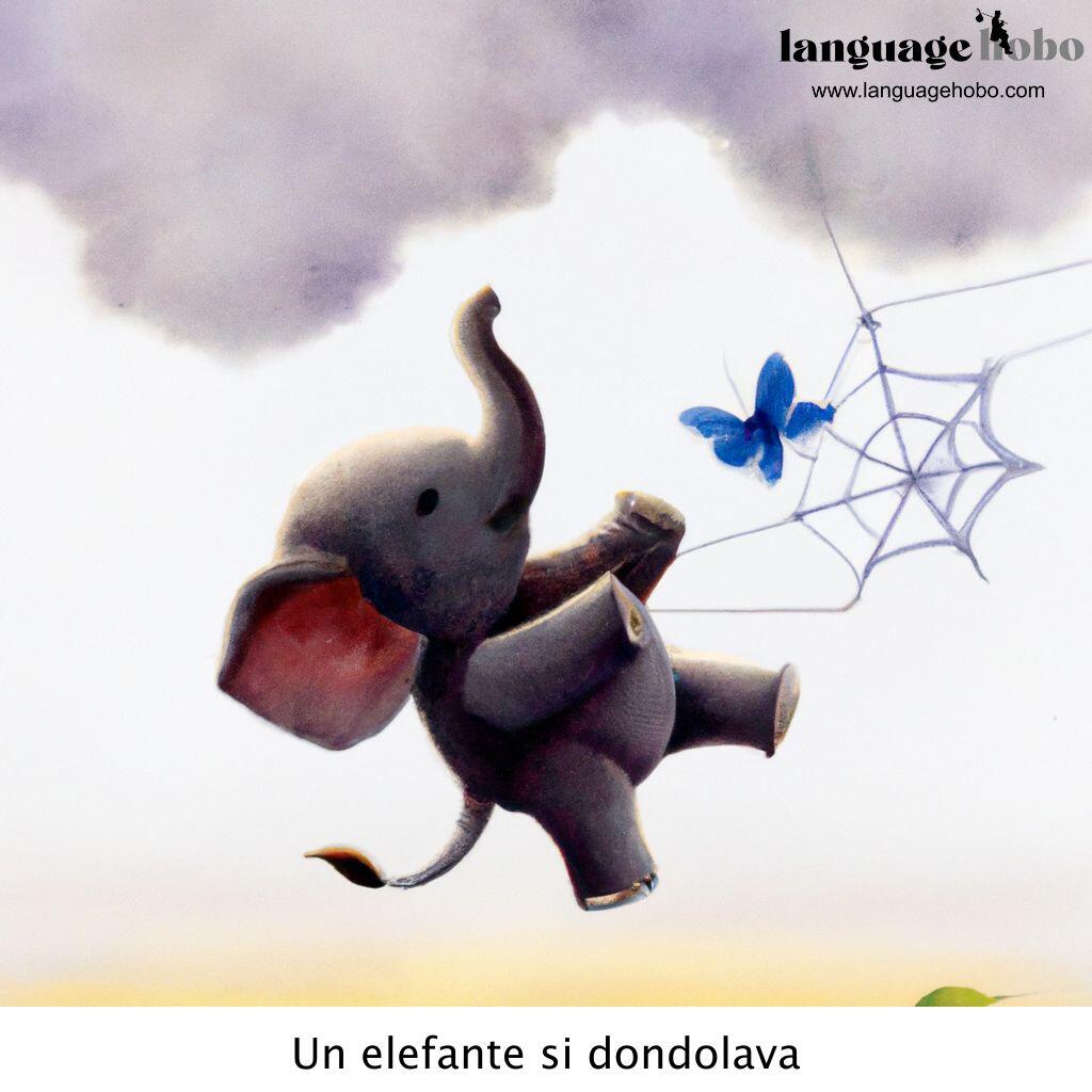 Un elefante si dondolava - Italian nursery rhyme
