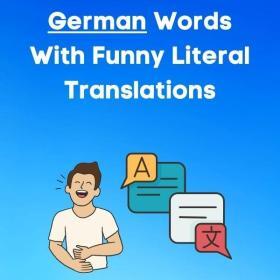 german words with funny literal translations
