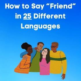Friend in different languages