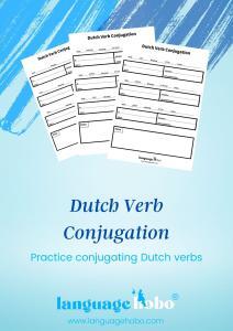 Dutch Verb Conjugation Practice [PDF Download]