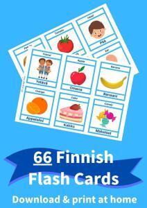 Printable FINNISH Flashcards [PDF Download]