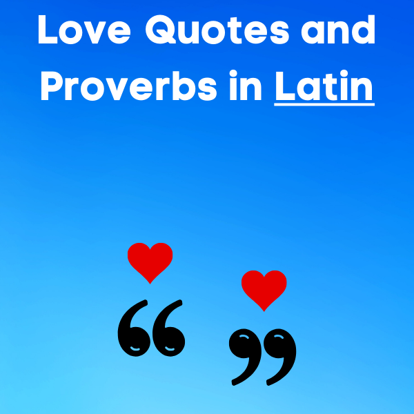 25 Latin Love Quotes and Proverbs (with English translations)
