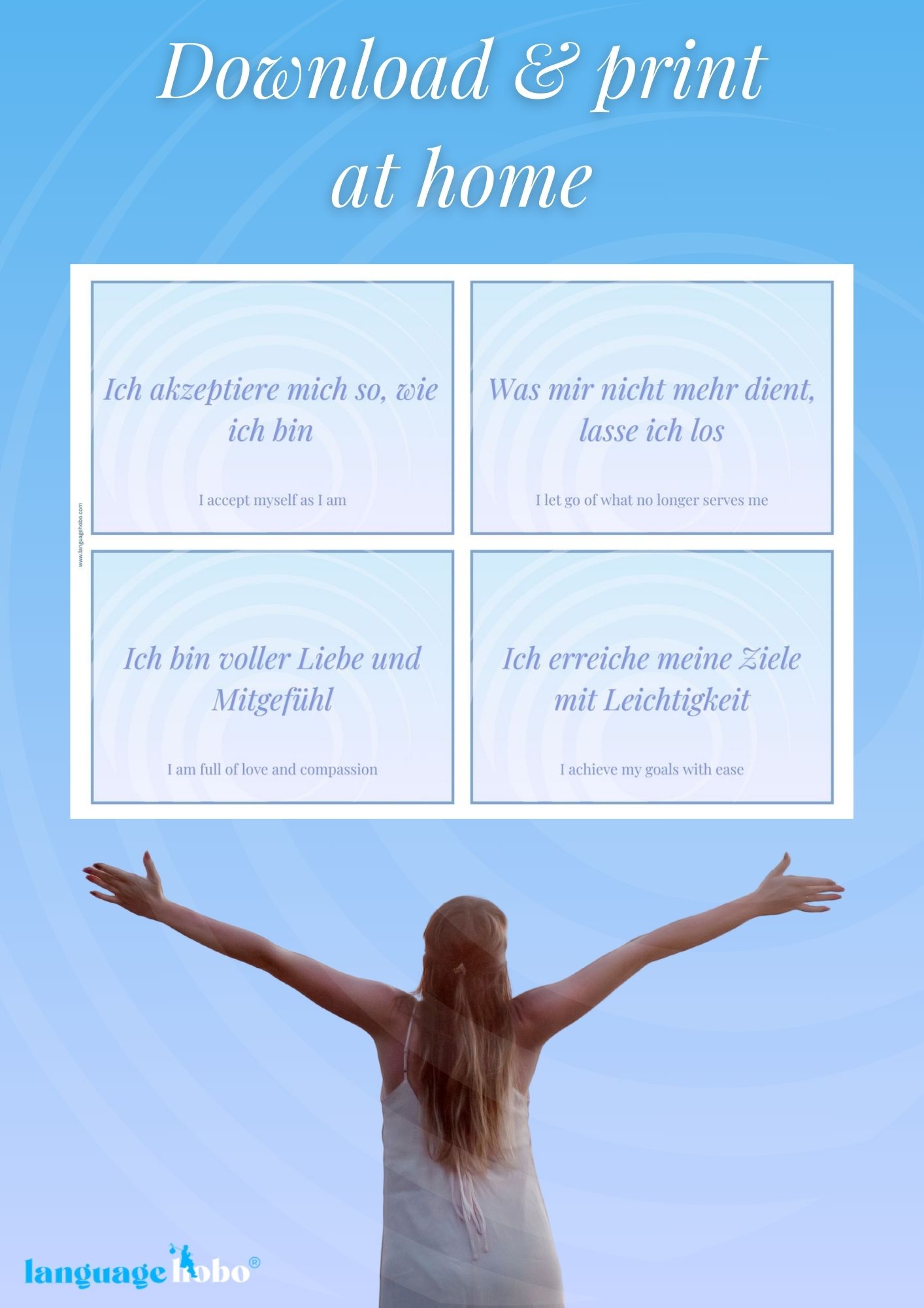 german affirmations flashcards