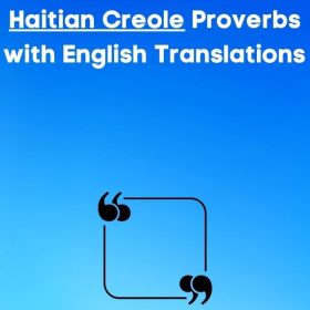 Proverbs in Haitian Creole