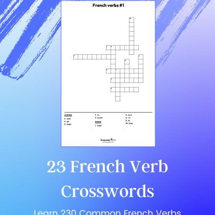 French Verb Crosswords Cover