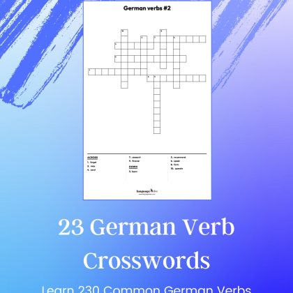 German Verb Crosswords Cover
