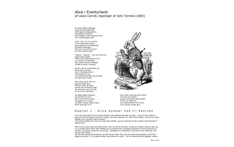 Alice i Eventyrland Dansk (Alice in Wonderland in Danish): FREE PDF eBook Download